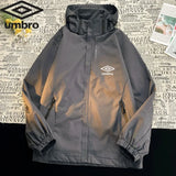 FOESCE High Quality New Spring and Autum Men's Business Casual Hooded Sport Jacket Hooded Zipper Jacket for Man Cotton Coat Windbreaker