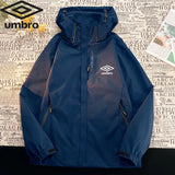 FOESCE High Quality New Spring and Autum Men's Business Casual Hooded Sport Jacket Hooded Zipper Jacket for Man Cotton Coat Windbreaker