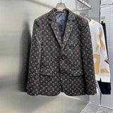 FOESCE High-end Handsome Luxuly Jacket Slim Fit Notched Lapel Groom Formal Prom Tuxedos Elegant Male Blazer Costume Homme