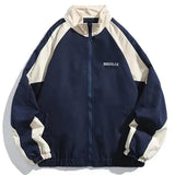 FOESCE Hip Hop Varsity Jacket Men High Street Patchwork Color Black Windbreaker Coats Women Spring Autumn Thin Fashion College Jackets