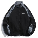 FOESCE Hip Hop Varsity Jacket Men High Street Patchwork Color Black Windbreaker Coats Women Spring Autumn Thin Fashion College Jackets