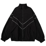 FOESCE Hip Hop Varsity Jacket Men High Street Patchwork Color Black Windbreaker Coats Women Spring Autumn Thin Fashion College Jackets