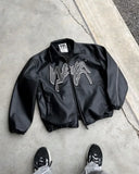 FOESCE Hip-hop high-density letter embroidery jacket bumpy filled star cotton coat winter trendy style men's and women's couple jackets