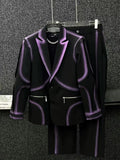 FOESCE J0177  Fashion Men's Sets 2025 Runway Luxury famous Brand European Design party style Men's Clothing