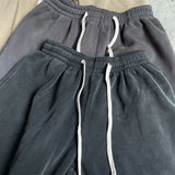 FOESCE Kanye West Solid Color Pants Men Women Best Hip Hop Ye Sweatpants Terry High Street Straight Leg Pants Fleece Trousers