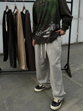 FOESCE Kanye West Solid Color Pants Men Women Best Hip Hop Ye Sweatpants Terry High Street Straight Leg Pants Fleece Trousers