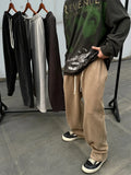 FOESCE Kanye West Solid Color Pants Men Women Best Hip Hop Ye Sweatpants Terry High Street Straight Leg Pants Fleece Trousers
