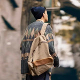 FOESCE Knitted Sweaters for Men Graphic Man Clothes Japanese Retro Coat Cardigan Jacket V Neck Argyle Plus Size Cotton Winter 2025 X S