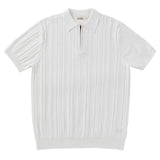 FOESCE Korean Luxury Slim Soild Retro Tops Tees Clothes Knit Shirts Short Sleeve Quarter Zip Casual T Shirts Retro Camisas De Hombre