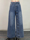 FOESCE Krismile Baggy Jeans Women Pants for Spring Summer 2025 Fashion Buttoned Pockets High Waisted Loose Jean Leisure Pants Bottoms