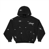 FOESCE Latest style, all shining on the street, high-end fashion set, rap street dance outdoor hip-hop hoodie pants