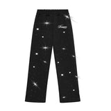 FOESCE Latest style, all shining on the street, high-end fashion set, rap street dance outdoor hip-hop hoodie pants