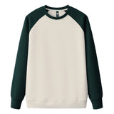FOESCE Long Sleeve Waffle Fleece Sweatshirts Hoodies Unisex Wholesale Trend Patchwork Crew Neck Sweatshirt For Men Sudadera De Hombre