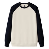 FOESCE Long Sleeve Waffle Fleece Sweatshirts Hoodies Unisex Wholesale Trend Patchwork Crew Neck Sweatshirt For Men Sudadera De Hombre
