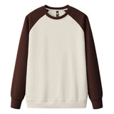 FOESCE Long Sleeve Waffle Fleece Sweatshirts Hoodies Unisex Wholesale Trend Patchwork Crew Neck Sweatshirt For Men Sudadera De Hombre