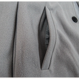 FOESCE Male Streetwear Jackets Man's Solid Color Casual Outerwear And Coats Single Breasted Lapel Wool Men's Jacket For Spring Winter