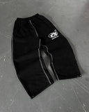 FOESCE Man Pants Y2K Fashion Simple Striped Casual Pants for Men Retro HarajukuHip Hop Sweatpant Loose Straight Pants High Waist Loose