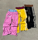 FOESCE Man Pants Y2K Fashion Simple Striped Casual Pants for Men Retro HarajukuHip Hop Sweatpant Loose Straight Pants High Waist Loose