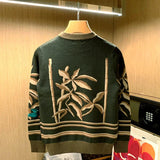 Men Korean Fashion Knitwear Harajuku Knit Sweater Casual Pullovers Jumpers Warm Sweatshirts Vintage Sweaters Man Winter Z33