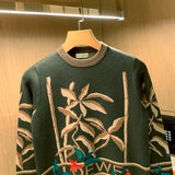 Men Korean Fashion Knitwear Harajuku Knit Sweater Casual Pullovers Jumpers Warm Sweatshirts Vintage Sweaters Man Winter Z33