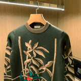 Men Korean Fashion Knitwear Harajuku Knit Sweater Casual Pullovers Jumpers Warm Sweatshirts Vintage Sweaters Man Winter Z33
