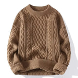 FOESCE Men Korean Fashion Sweater Autumn Winter Warm Knitwear Pullovers Loose Casual Sweatshirts Knitted Jumper Streetwear Male Clothes