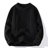 FOESCE Men Korean Fashion Sweater Autumn Winter Warm Knitwear Pullovers Loose Casual Sweatshirts Knitted Jumper Streetwear Male Clothes
