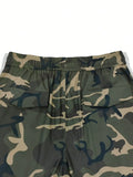 FOESCE Men's All-Season Camo Cargo Pants - Comfort Fit, Versatile Pockets, Street-Style Drawstring Design