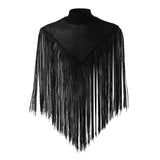 FOESCE Men's Clothing Irregular Tank Tops Fashion Vests Tassel Patchwork Turtleneck Sleeveless Streetwear Leisure Sexy Cloak Ponchos