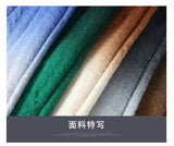FOESCE Men's Color-Matching Knitted Sweaters/Male Loose Round Neck Long Sleeve Sweater Men's High Quality Pullover 4XL-M