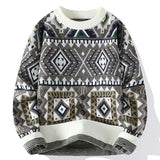 FOESCE Men's Knit Sweater High Quality Knitwear Korean Popular Clothes Autumnr and Winter Pullovers Male Style New in Sweatshirt Cable