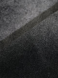 FOESCE Men's Lapel Handsome Black Grey Gradient Denim Shirt Jacket Spring Autumn Trendy Street Casual Versatile Single-breasted Shirts