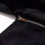 FOESCE Men's New Hoodies Zipper Cardigan Harajuku Black Sweatshirts Swag Style Skateboard Hip Hop Streetwear Hooded Cloak Jacket Coat