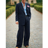 FOESCE Men's Striped Suit Two Piece Elegant Fashion Suit Casual Fashion Work Wear Party Dresses Men's Halloween Costume Mens Clothing