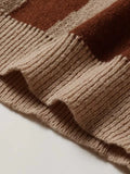 FOESCE Mens Women Autumn Winter Couple Pullover Mens Retro Lazy Loose Trendy Knitted Sweater High Street Hip Hop Long Sleeve Knittwear