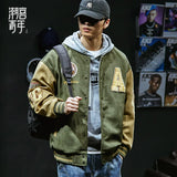 FOESCE New Baseball Jacket Men Fashion Embroidered Jackets Coats High Street Outwear Man Bomber Jacket Hip Hop Clothing Top