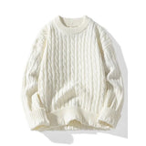 FOESCE New Fashion Men O-Neck Knitted Sweaters Pullovers Man Outwear Casual Sweaters Quality Male Loose Pullovers Winter Clothing 3XL