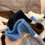 Foesce  New Patchwork Striped Crewneck Sweaters For Men Hip Hop Fashion Knitted Jersey Hombre Winter Y2K Vintage Pullovers Knitwear