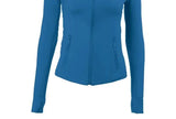 FOESCE New Patter  Defines Women Sport Jacket Tight-fitting Thin Sportswear Coat Training Running Gym Yoga Solid Color Cardigan Jackets