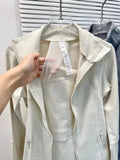 FOESCE New Patter  Defines Women Sport Jacket Tight-fitting Thin Sportswear Coat Training Running Gym Yoga Solid Color Cardigan Jackets