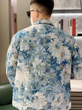 FOESCE New Thin Printed Jacket Men Casual Fashion Brand Trendy Versatile Baseball Wear