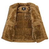 FOESCE New Winter Fashion Wool Vest Male Cotton-Padded Vests Coats Men Sleeveless Vest Jackets Warm Waistcoats Clothing Plus S-6XL