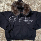 FOESCE Oversized Casual Zipper Hooded Sweatshirt Harajuku Letter Print Rock Goth Hip Hop Streetwear Y2K Clothes Women Men Zip up Hoodie