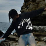 FOESCE Punk men's casual fashion street knitted sweater retro 2000s letter cartoon character hip-hop knitted pattern pullover Y2K style