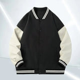 Retro American Style Oversize Baseball Jacket For Men And Women Spring Autumn Fashion Brand High Street Loose Fit Jacket