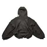 FOESCE Retro Harajuku Scissorhand Design Casual Loose Oversized Hoodie Men Y2K Street Hip-hop Fashion Versatile Sweatshirt Women
