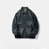 FOESCE Retro Motorcycle Jacket Denim Spring and Autumn Machine Loose Breathable and Comfortable Motorcycle Riding Equipment Jacket