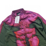 FOESCE Gradient Color Human Body Image Print Patchwork Shirts for Men and Women Streetwear Baggy Camisas Ropa Hombre Y2k Clothing