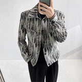 FOESCE Handsome trendy denim jacket autumn retro casual jacket versatile