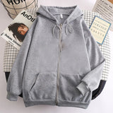 Fashion Mens Jacket Coat Long Sleeve Sweatshirts Oversized Zipper Hoodies Streetwear Loose Man Hoodies Casual Jacket